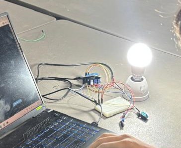 Bulb on, controlled from the Firebase dashboard